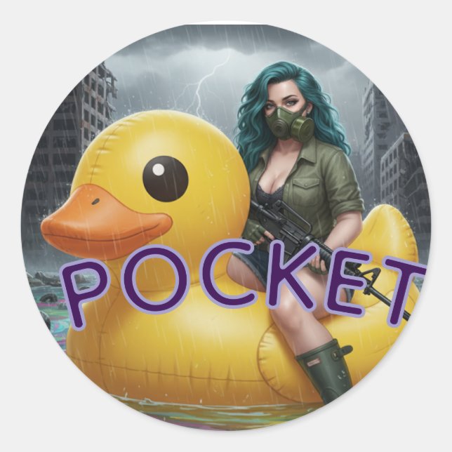 PEGATINA REDONDA POCKET  (Anverso)