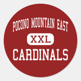 Pegatina Redonda Pocono Mountain East - Cardinals - Swiftwater