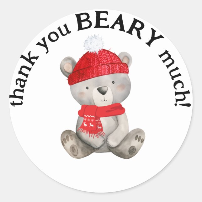 Pegatina Redonda Podemos esperar antes Baby Shower (Anverso)