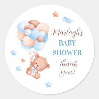 Pegatina Redonda Podemos Esperar Baby Shower