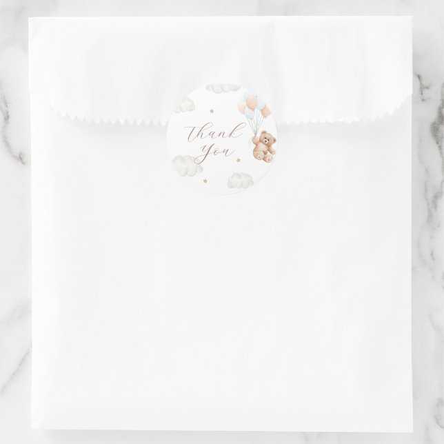 Pegatina Redonda Podemos Esperar El Baby Shower De Blue Boy (Bolso)