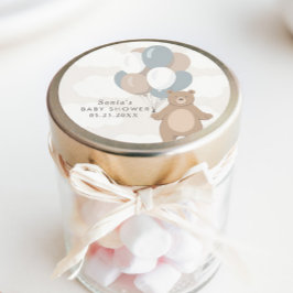 Pegatina Redonda Podemos Esperar. | Neutral Blue Boy