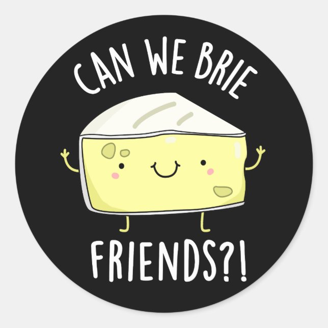 Pegatina Redonda ¿Podemos sobornar a amigos divertidos? (Anverso)