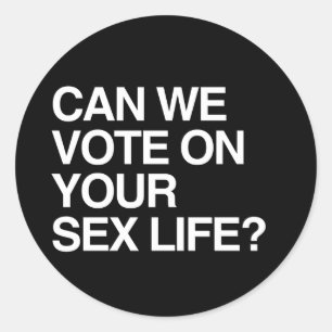 PEGATINA REDONDA ¿PODEMOS VOTAR SOBRE TU VIDA