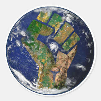 Pegatina Redonda Poder ambiental