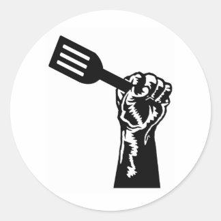 Pegatina Redonda Poder del chef