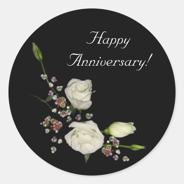 Pegatina Redonda Poema blanco 2 (Anverso)