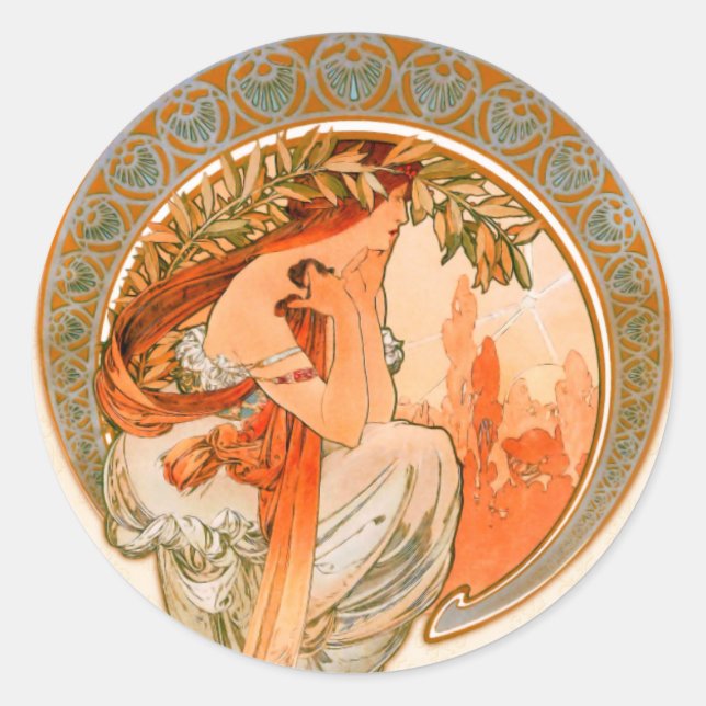 Pegatina Redonda Poesía (Anverso)