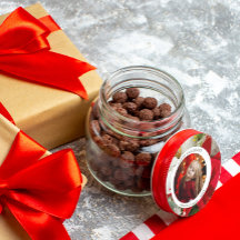 Poinsettia Floral Happy Holiday Photo