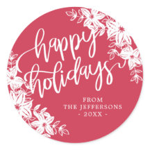 Poinsettias - Felices fiestas - Regalo