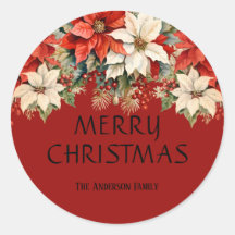 Poinsettias Feliz Navidad