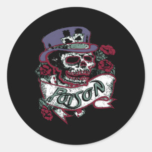 Pegatina Redonda Poison Greatest Hits
