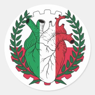 Pegatina Redonda Polaco Polonia San Josefo Día italiano Italia