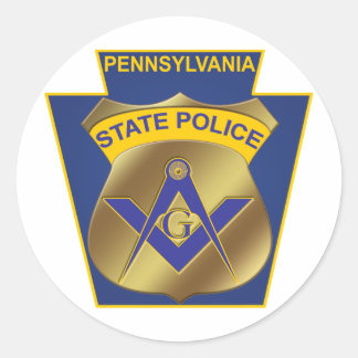 Pegatina Redonda Policía Estatal de Pennsylvania