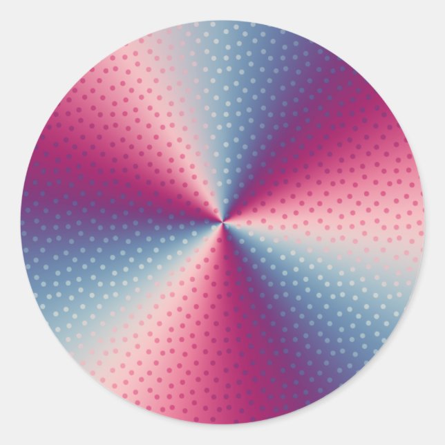Pegatina Redonda Polka Dot Prisma (Anverso)