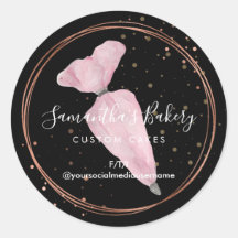 Polka Negro Dots Pastry Cake Designer Bakery Chef