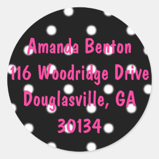 Pegatina Redonda polkadots, Amanda Benton116 Woodridge DriveDoug.