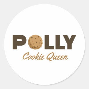Pegatina Redonda Polly cookie Queen