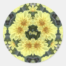 POLLY ~ ORIENTAL DAHLIAS AMARILLO RELIGIOSO ~