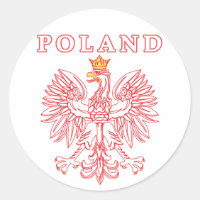 Polonia Con Águila Polaca Roja