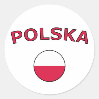 Pegatina Redonda Polska