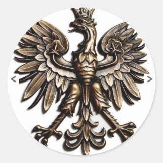 Pegatina Redonda Polski orzelek