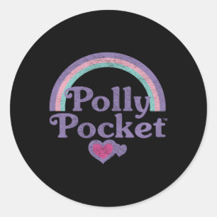 Pegatina Redonda Poly Pocket Rainbows