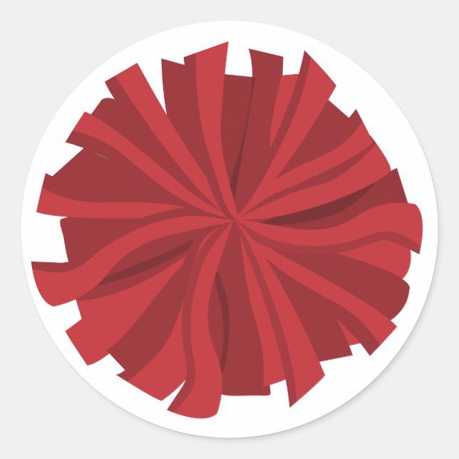 Pegatina Redonda Pom Pom (Anverso)