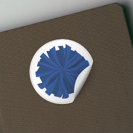 Pegatina Redonda Pom Pom