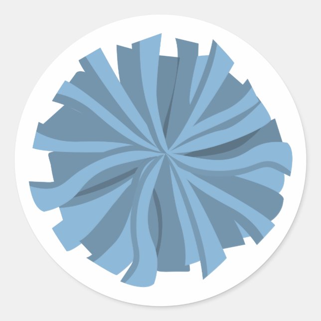 Pegatina Redonda Pom Pom (Anverso)