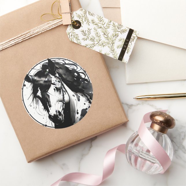 Pegatina Redonda Ponía espiritual 2 (Regalar)