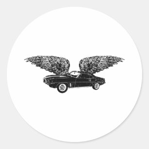 Pegatina Redonda Pontiac Firebird 1969