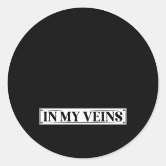 Pegatina Redonda Pontoon Bote Capitán de Navegación Pontooni