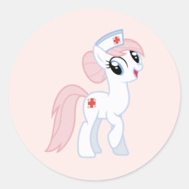 Pegatina Redonda Pony