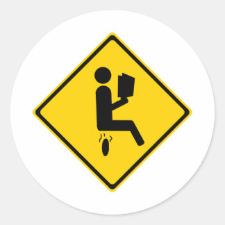 Pegatina Redonda Poopman