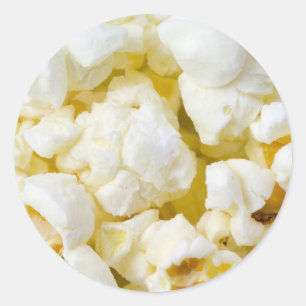 Pegatina Redonda Popcorn