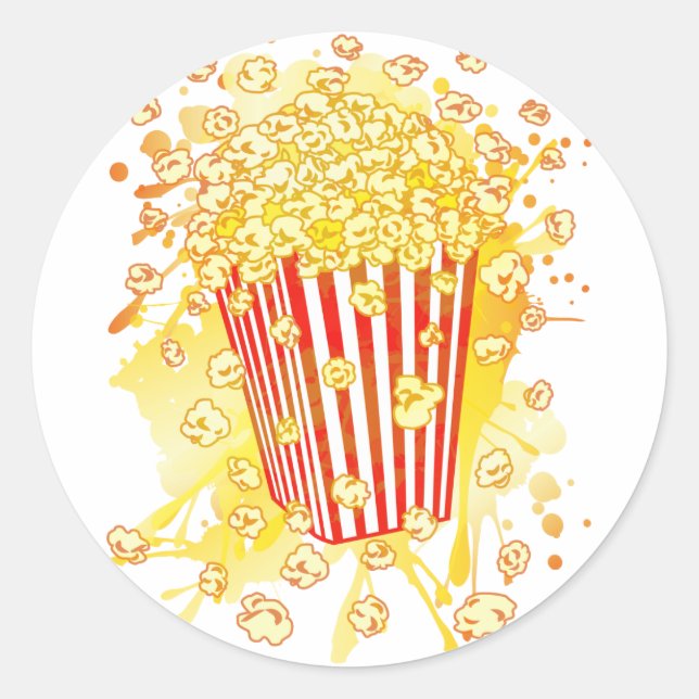 PEGATINA REDONDA POPCORN_FIESTA (Anverso)