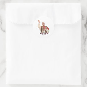 Pegatina Redonda Pope Leo XIV Est 2025 Commemorative