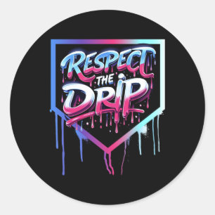 Pegatina Redonda Por Bysebyll Drip Boys Helado Drip Juventud Respet