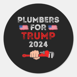 Pegatina Redonda Por la elección presidencial de Trump en 2024