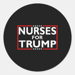 Pegatina Redonda Por las elecciones presidenciales de Trump 2024