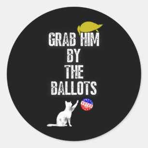 Pegatina Redonda Por Las Votaciones Kamala Harris 47 47º Presidente