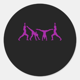 Pegatina Redonda ¿Por Qué Caminar Cuando Se Puede Romper La Gimnasi