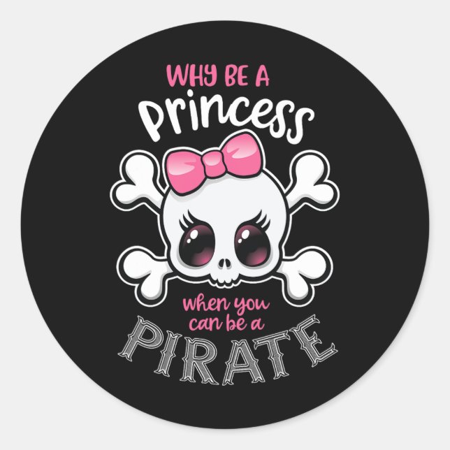 Pegatina Redonda ¿Por Qué Ser Una Princesa Cuando Puedes Ser Un Chi (Anverso)