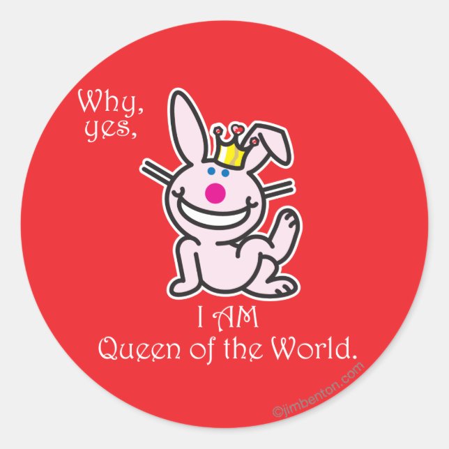 Pegatina Redonda Por qué sí (Anverso)