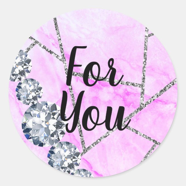 Pegatina Redonda Por ti (Anverso)