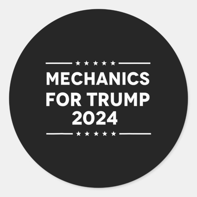 Pegatina Redonda Por Trump 2024 (Anverso)