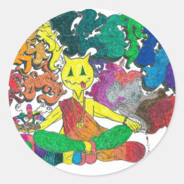 Pegatina Redonda Porcentaje de levitación