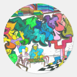 Pegatina Redonda PorcentajeHipHop