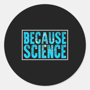 Pegatina Redonda porque la ciencia la biología ADN la replicación